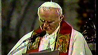 Papa Juan Pablo II:En la Catedral de Santiago, Chile