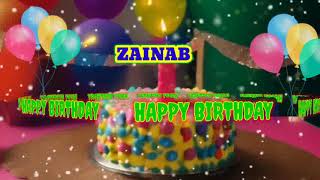 ZAINAB - Happy Birthday Songs//happy birthday to you