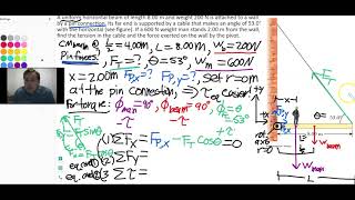 Static Equilibrium Forces & Torques Physics Problem