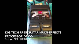 Digitech RP55 Guitar Multi-Effects Processor Demo