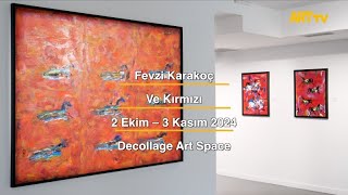 Fevzi Karakoç | Ve Kırmızı | Decollage Art Space