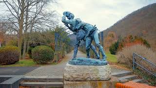 Durstgruppe - Cauerskulptur auf der Roseninsel Bad Kreuznach (Virtueller Stadtrundgang POI)