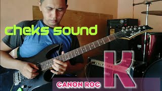 CHECKS SOUND UNBOXING GITAR || GUITARIS SINGKAWANG METAL || CANON ROCK INTRO IBANEZ JEM