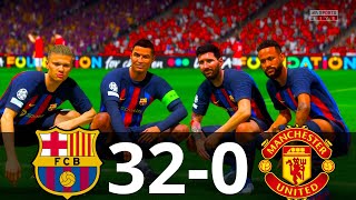 MESSI, RONALDO, MBAPPE, NEYMAR, ALL STARS | BARCELONA 32-0 MAN UNITED