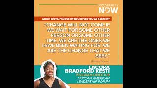 Lacora Bradford Kesti, Prosperity Now Black History Month 2021