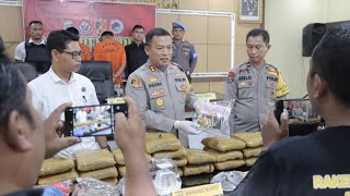 Dua Pelaku Narkoba 30 Ganja dan Sabu di Pasbar Terancam Hukuman Seumur Hidup