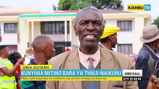 KUNYIHIA MITINO YA BARABARA THIKA - MAGUMU-FLYOVER