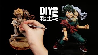 （Boku no Hero Academia）Sculpting Making figure Midoriya Izuku and Eri｜Polymer Clay ｜Tutorial