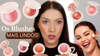 BLUSH em pó RARE BEAUTY + COMPARAÇÃO | Powder Blush Soft Pinch Luminous Rare Beauty Happy e Joy