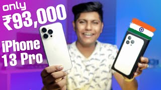 iPhone 13 Pro at ₹93,000 in India *no clickbait* 🔥 (Unboxing) Display, Camera, A15 Bionic, BGMI Test