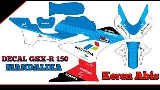 Livery Mandalika For Suzuki GSX-R 150 || Livery Terkeren Saat Ini