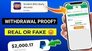 😡SCRATCH BLITZ WITHDRAWAL || SCRATCH BLITZ REAL OR FAKE