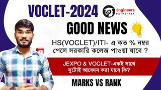 VOCLET-2024 Marks Vs Rank😱(A-Z)| VOCLET-2024 Marks For Governments College🧐| All About VOCLET-2024🔥