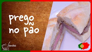 Mais português não há: PREGO NO PÃO receita