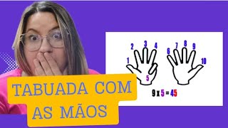 APRENDA A TABUADA COM OS DEDOS DAS MÃOS ✋️.