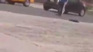 Taxista y vigilante privado se pelean en plena calle