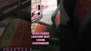 Isuzu Fuego #Shortvideo# leather seat cover customized designed