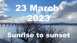 Sunrise to sunset on 23 March 2023 | 4K | Timelapse