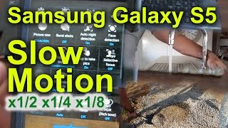 Samsung Galaxy S5 Slow Motion settings