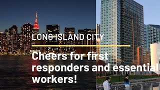 New York Cheers Healthcare Workers And First Responders | Empire State Building Lights Up |