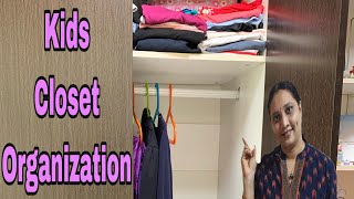 My Daughter’s Wardrobe Organization in Singapore | Kids room closet Organization in Tamil