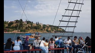 ANTALYADA muhteşem deniz manzarası tekne turu