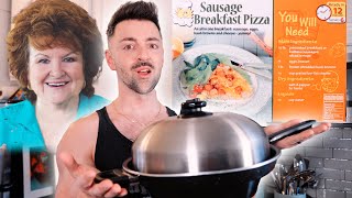 Matteo Lane Cooks Breakfast Pizza With The Turbo Cooker