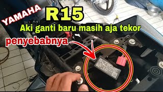 Yamaha R15  aki mudah drop/tekor