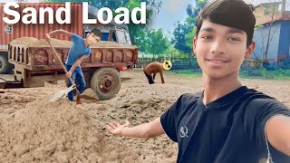 Tractor Fully Load The Sand || Mr Bong Jauami Vlog #vlog #tractor #video #travelblog #vlogging