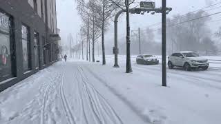 Unbelievable -25C Temperature Makes for Epic Snowstorm in Gothenburg, Sweden!