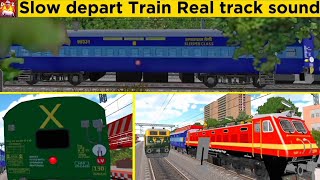 railway Simulator India Overtak train icf show depart #realtracksoundgameplayrsi