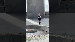 Visiting Armenian genocide memorial#yerevan #armenia