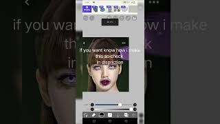 Lisa smudge edit ft Ibispaintx #trendingshorts #viralvideo (tutorial link in comment section) 🖤💗