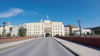 Wasserburg am Inn - Teil 2: Eine Fahrt durch die Stadt (in 4K)