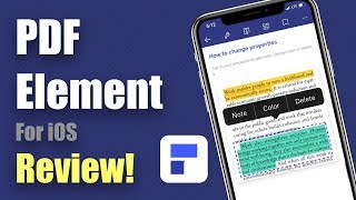 Free PDF Editor App on iPhone - PDFelement - Review!