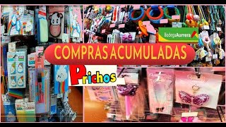 Compras bonitas|¡prichos y Aurrera¡Nuevo regalo de saba/¡Compras utiles en prichos papelería bonita🛒