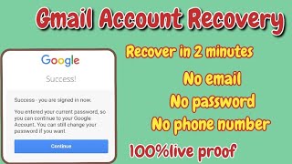 How To Recover Gmail Account Without Any Verification Latest Update 2023 | Recover Ur Google Account