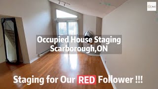 Staging for Our RED follower| Scarborough 3 bed 2.5 bath detached | 1500+Sqft | iHome Staging Inc