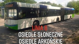 Autobusem po Szczecinie (Szczecin w SPAK) Linia B, Os.Słoneczne - Os.Arkońskie #1151