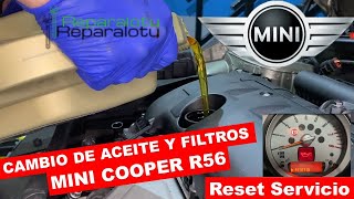 CAMBIO DE ACEITE Y FILTROS MINI COOPER R56 (GEN2)