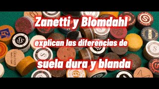 Blomdahl y Zanetti explican ventajas de suelas duras y blandas. Billar a 3 bandas