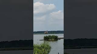 I 💙 Czech Republic - gulls on the lake at Kostel svatého Linharta #czech #travel