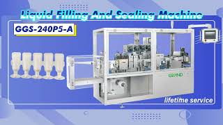 GGS-240P5-A Monodose Single Strip Tube Plastic Ampoule Filling Sealing Machine