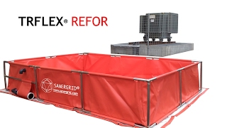 Bac de rétention souple stockage transformateur huile TRFLEX REFOR SANERGRID