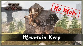 HOW TO BUILD A MOUNTAIN KEEP - NO MOD VERSION [SPEED BUILD] - CONAN EXILES