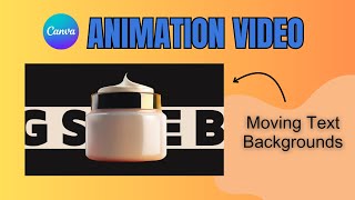 Animation Video in Canva with Moving Text Backgrounds | Promote Products with this idea for videos