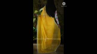 Shimmer chiffon saree with kattdana hand embroidery with cutwork border allover the saree