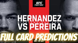 UFC Fight Night Hernandez vs Pereira Full Card Predictions and Best Bets