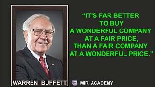 BEST OF WARREN BUFFETT Motivational Quotes,MIR MIRAJ, ,MIR ACADEMY,