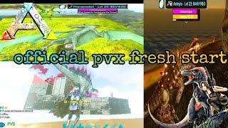 ARK MOBILE OFFICIAL PVX FRESH START||ark mobile official server||TAMING AND FARMING||